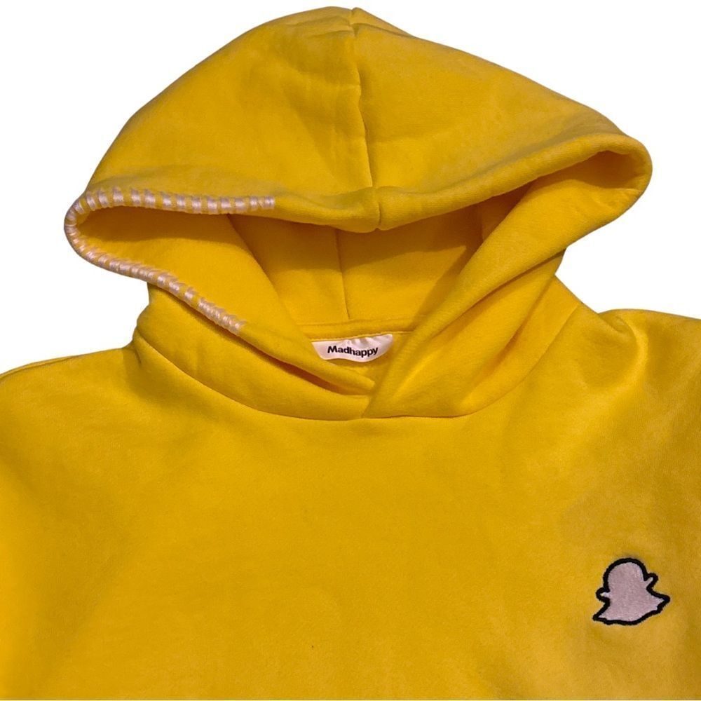 EUC Madhappy x Snapchat Collaboration Canary Yellow Hoodie RARE Unisex